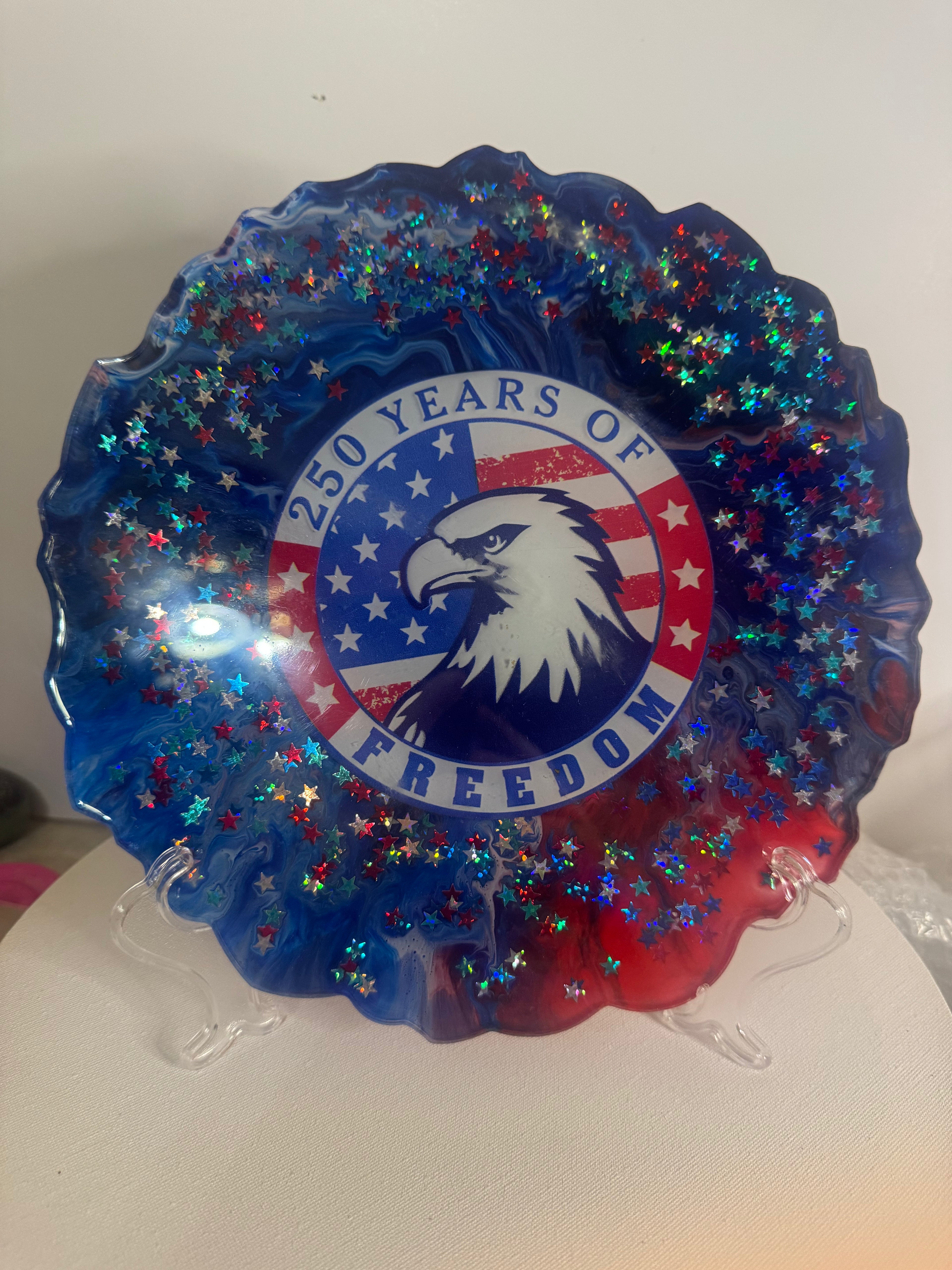 Freedom’s Star-Spangled Spirit - Decorative Plate