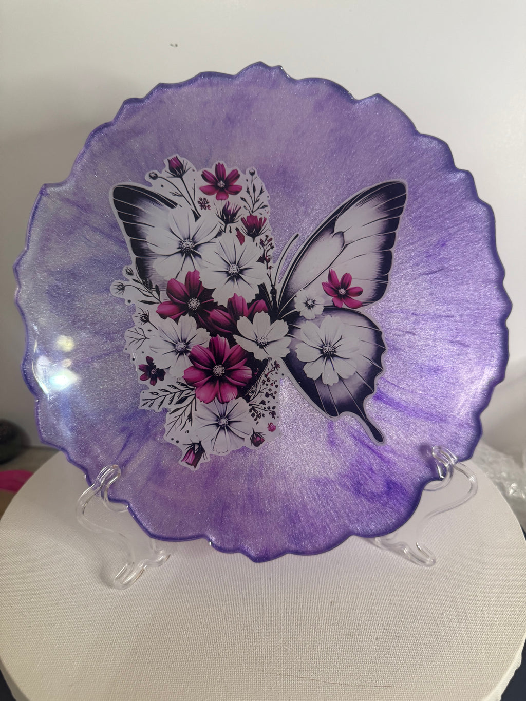 Lavender Butterfly Garden - Decorative Plate