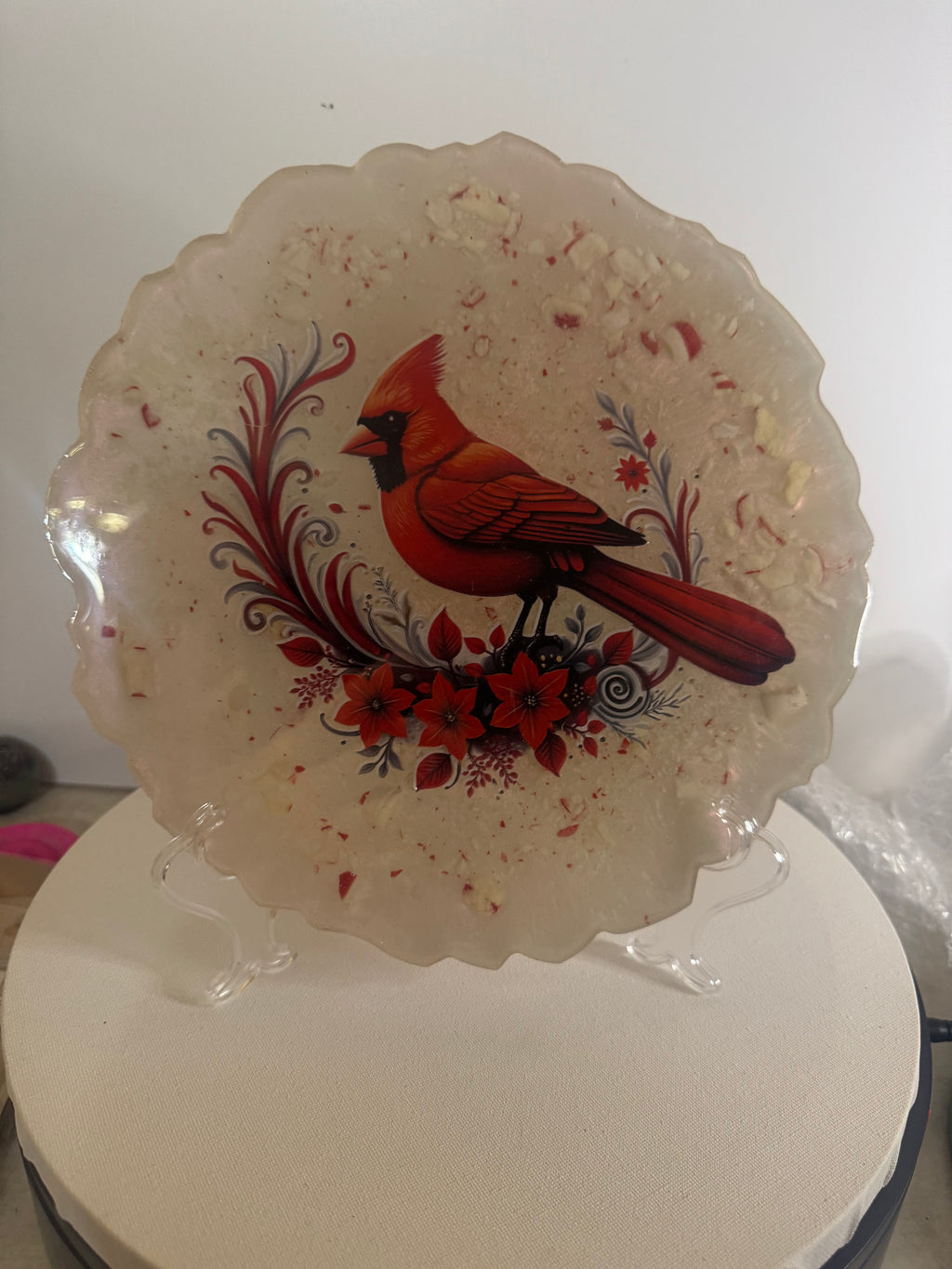 Cardinal’s Winter Garden - Decorative Plate