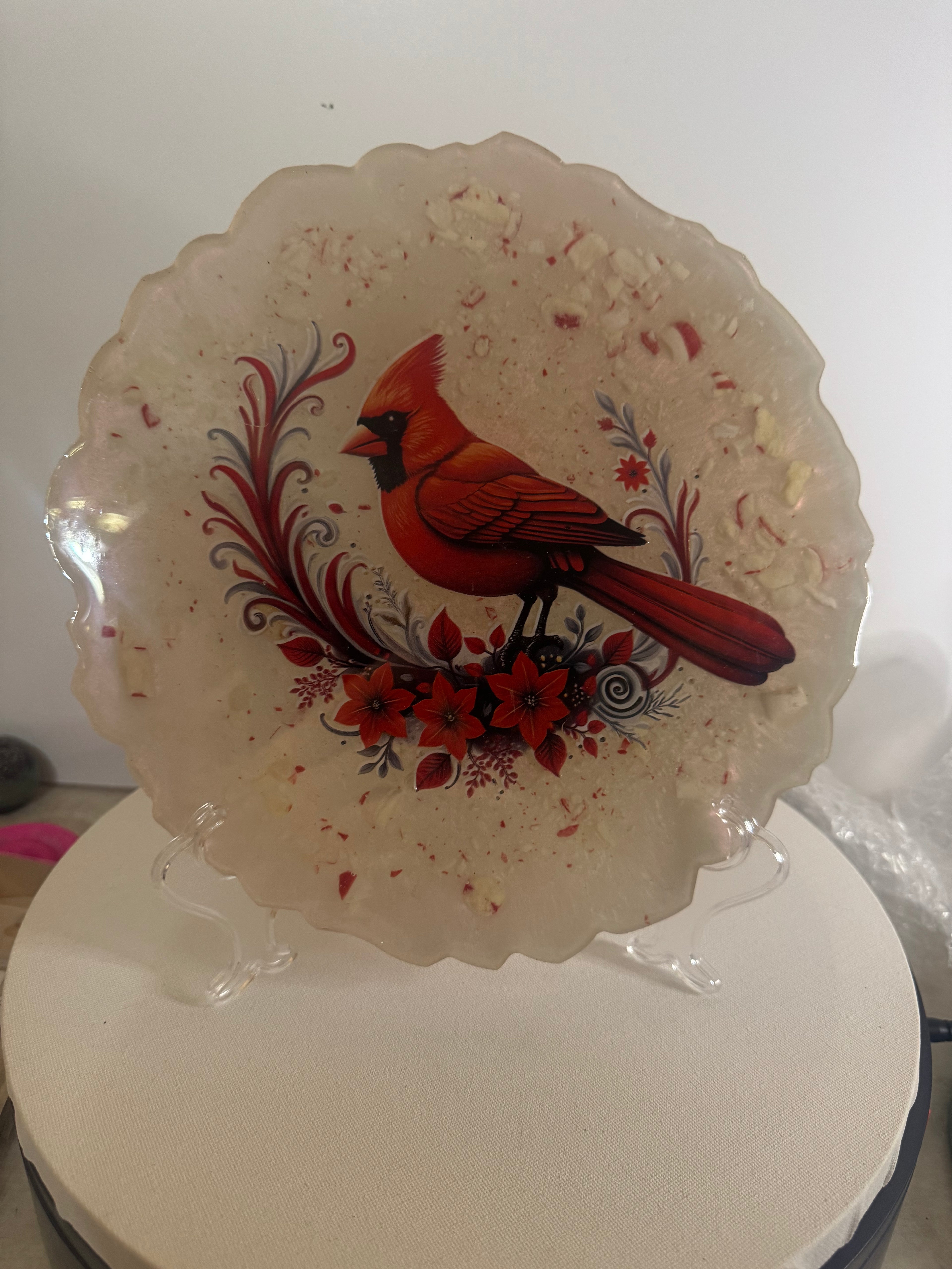 Cardinal’s Winter Garden - Decorative Plate