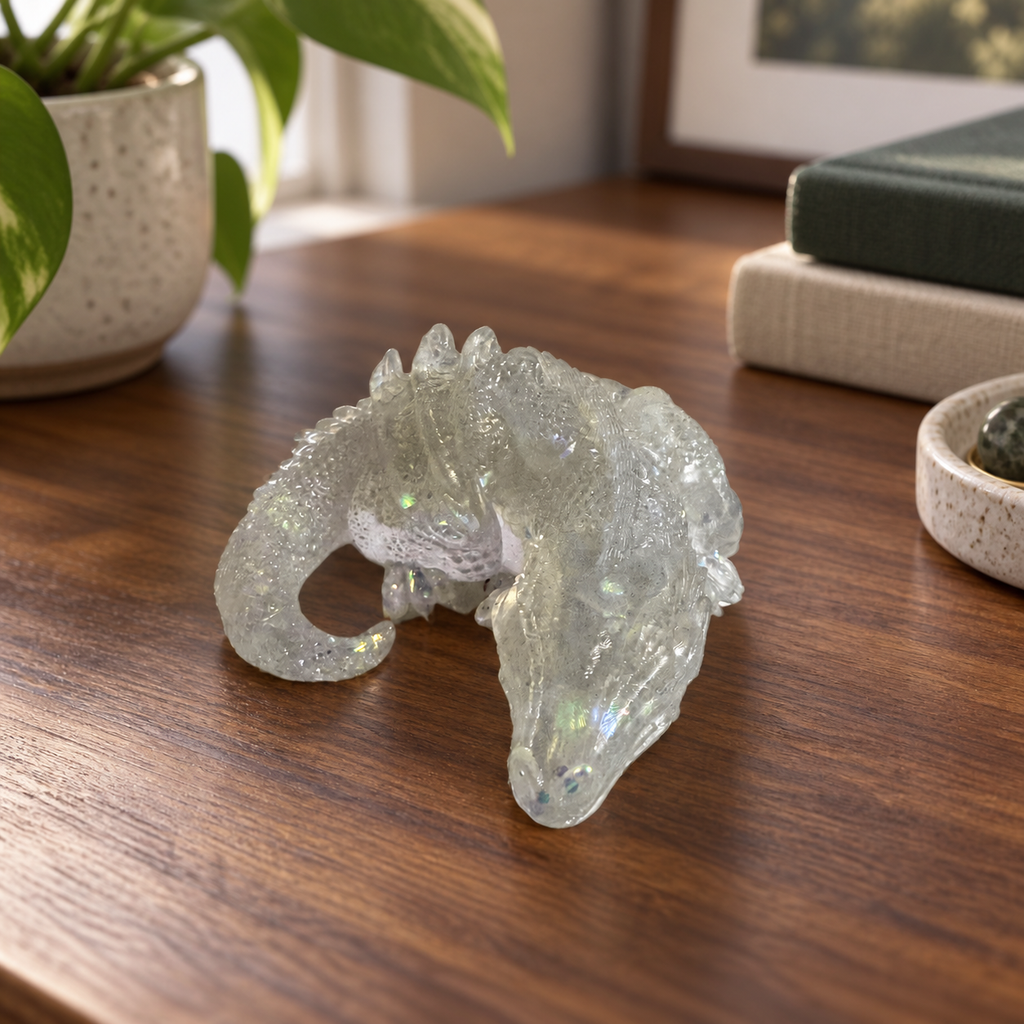 Moonlit Frost - Dragon displayed in a home setting — lifestyle mockup