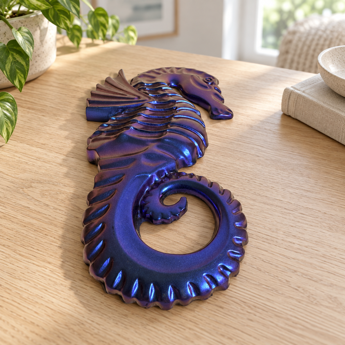 Ocean Eclipse - Seahorse displayed in a home setting — lifestyle mockup