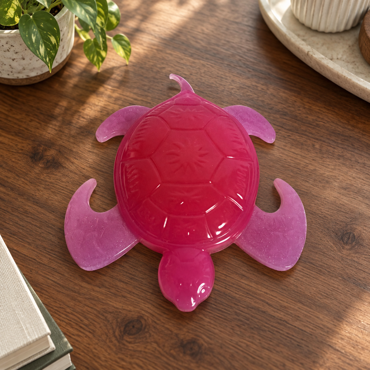 Raspberry Tide - Turtle displayed in a home setting — lifestyle mockup