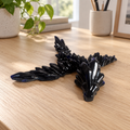 The Obsidian Wyrm - Dragon displayed in a home setting — lifestyle mockup