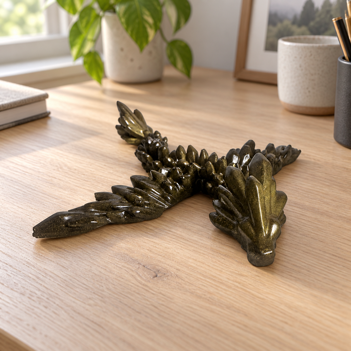 The Verdant Wyrm - Dragon displayed in a home setting — lifestyle mockup