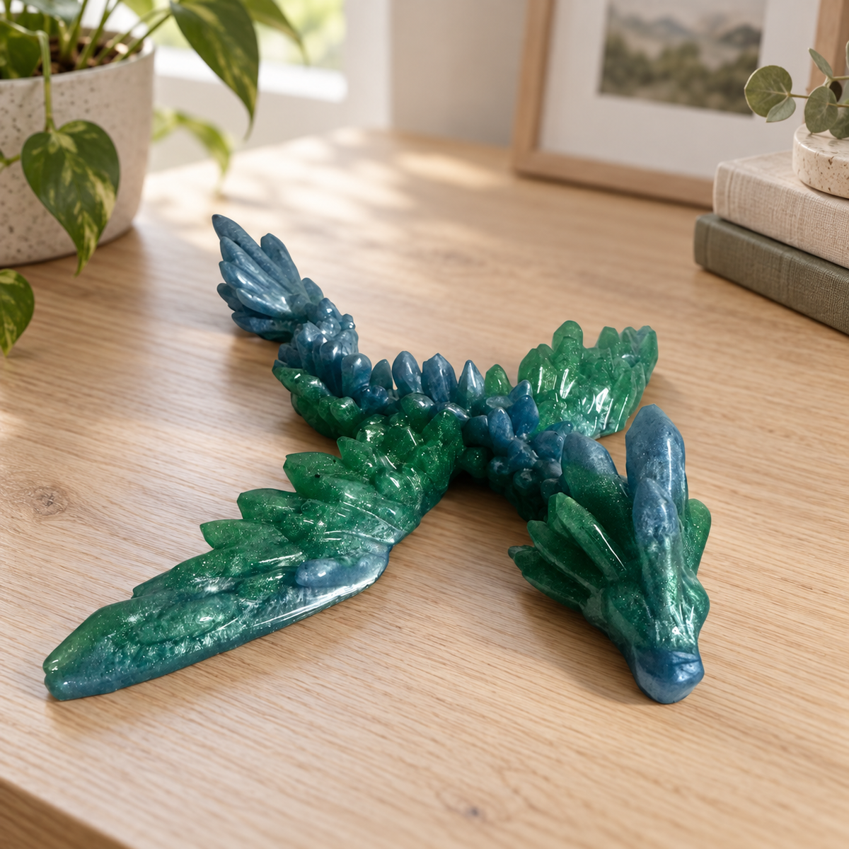 Verdant Tide - Dragon displayed in a home setting — lifestyle mockup