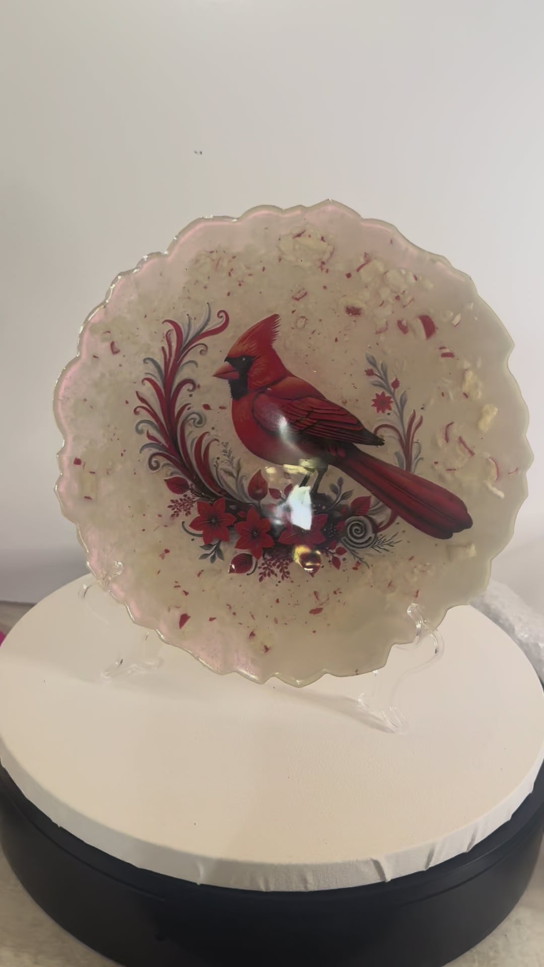 Cardinal’s Winter Garden - Decorative Plate