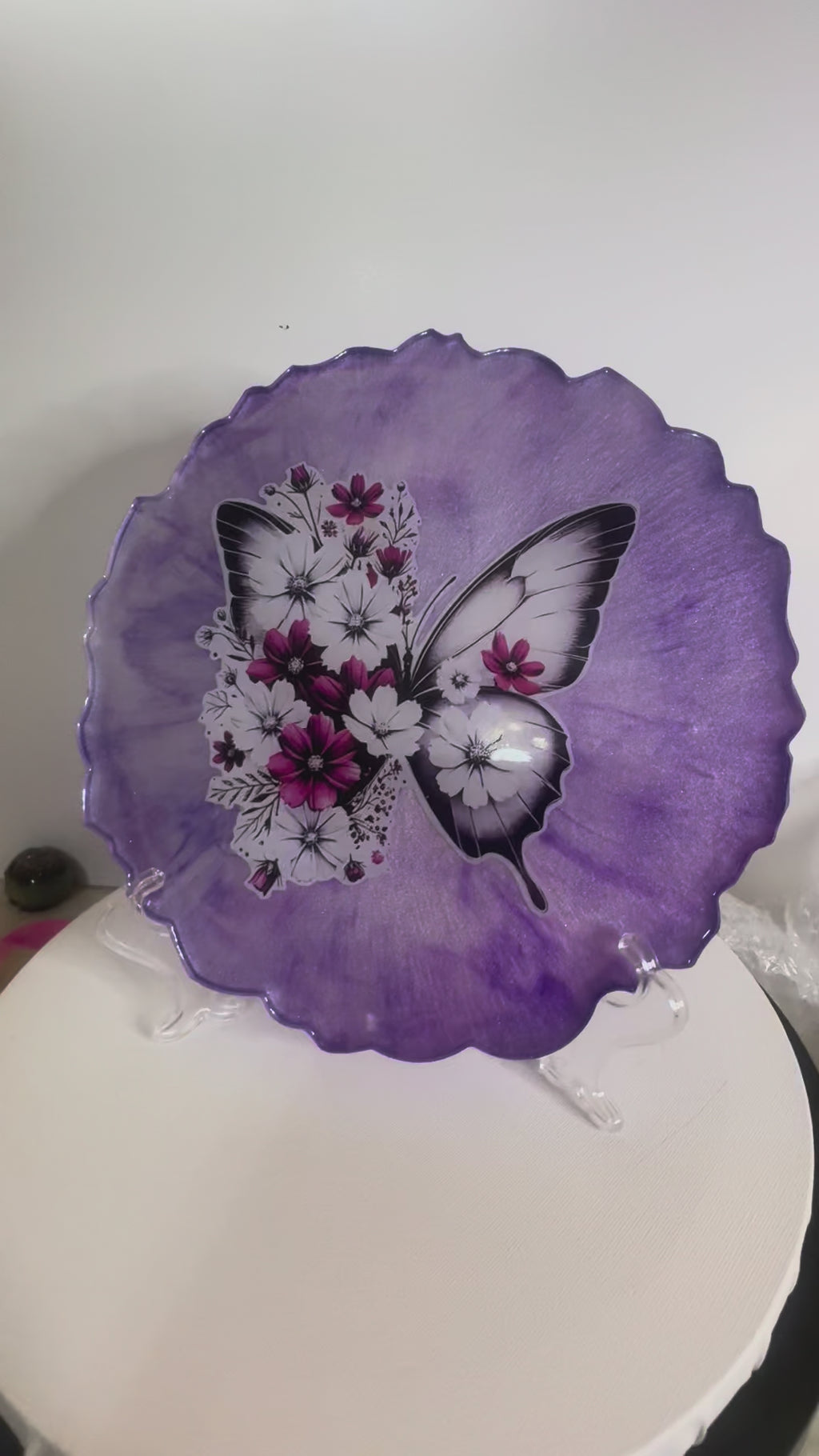 Lavender Butterfly Garden - Decorative Plate